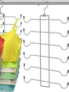 Brand New 1 Large Heavy Duty Metal Tank Top Hanger Closet Organizers Storage